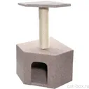 Гамма Игровой комплекс для кошек угловой "Витязь", джут, 40*40*73см