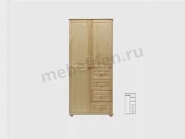 Двухстворчатый деревянный шкаф Витязь 109