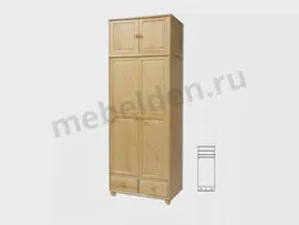 Двухстворчатый деревянный шкаф Витязь 126