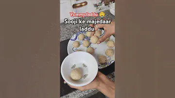 👆 sooji ke laddoo 🤤 || #recipe #foodie