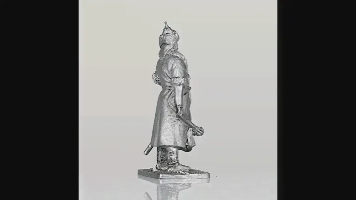 Оловянная миниатюра - фигурка из олова - Монгольский знатный. XIII век.